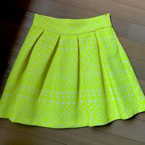 Yellow/white Parker pattern skirt